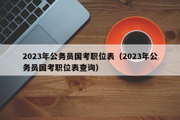 2023年公务员国考职位表（2023年公务员国考职位表查询）